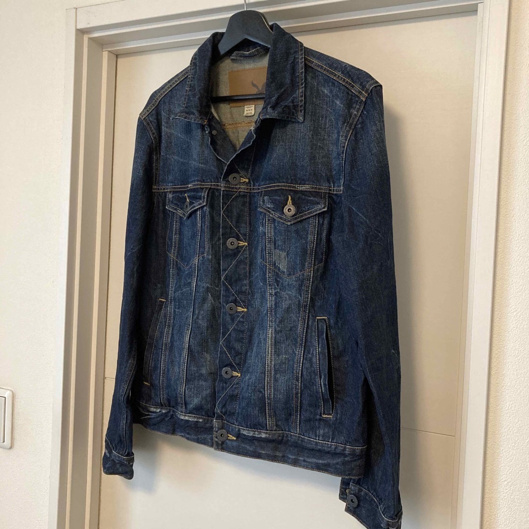 American Eagle(アメリカンイーグル)の美品！ アメリカンイーグル デニムジャケット Mサイズ メンズのジャケット/アウター(Gジャン/デニムジャケット)の商品写真