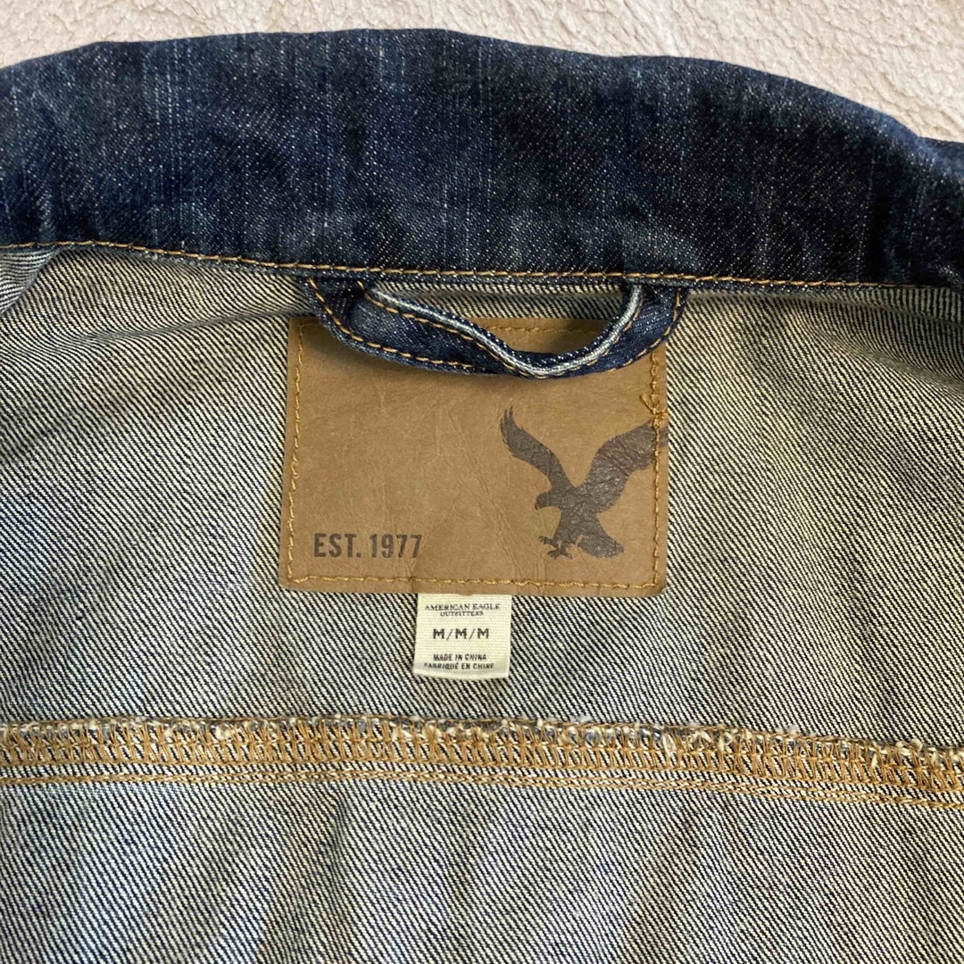 American Eagle(アメリカンイーグル)の美品！ アメリカンイーグル デニムジャケット Mサイズ メンズのジャケット/アウター(Gジャン/デニムジャケット)の商品写真