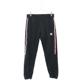 モンクレール(MONCLER)のMONCLER モンクレール ロゴワッペン サイドライン スウェットパンツ H10918H00018 ブラック(その他)