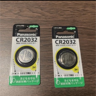 パナソニック(Panasonic)のボタン電池 CR2032パナソニック2個セットPanasonic　純正(その他)