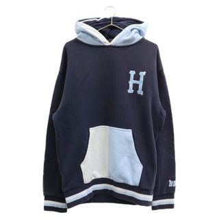 ハフ(HUF)のHUF ハフ SIDELINE PULLOVER HOODIE サイドラインプルオーバーフーディ パーカー FL00172 ブルー(パーカー)