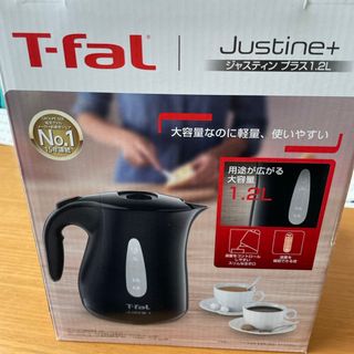 ティファール(T-fal)のT-FAL 電気ケトル ジャスティンプラス490 1.2L ブラック KO490(電気ケトル)