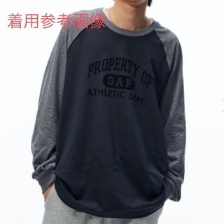 ギャップ(GAP)のGAP ”ATHLETIC”ロゴ ラグランTシャツ(ユニセックス)(Tシャツ/カットソー(七分/長袖))
