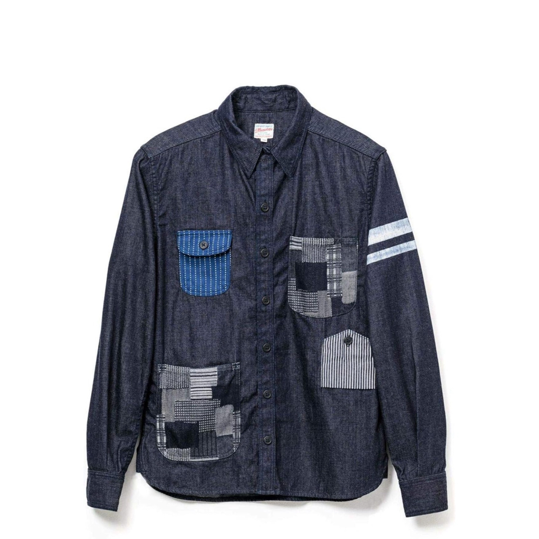 MOMOTARO JEANS(モモタロウジーンズ)の8オンスデニムシャツ インディゴ メンズのジャケット/アウター(Gジャン/デニムジャケット)の商品写真