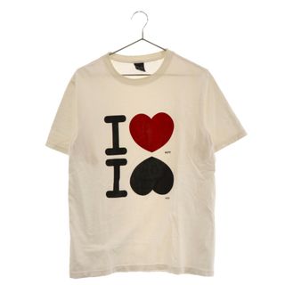 ナンバーナイン(NUMBER (N)INE)のNUMBER (N)INE ナンバーナイン 03AW カート期 I Love But I Hate You グラフィックプリント半袖Tシャツ ホワイト(Tシャツ/カットソー(半袖/袖なし))