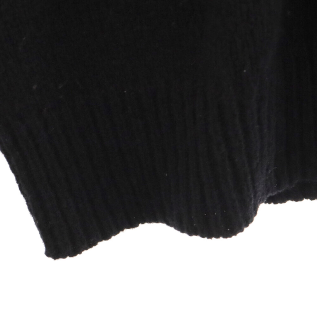 NUMBER (N)INE(ナンバーナイン)のNUMBER (N)INE ナンバーナイン 05AW ハイスト期 ロゴパッチクルーネックニットセーター ブラック メンズのトップス(ニット/セーター)の商品写真