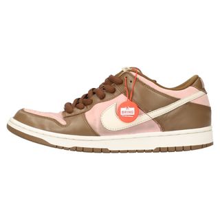 ナイキ(NIKE)のNIKE SB ナイキエスビー SB DUNK LOW PRO STUSSY CHERRY 304292-671 ステューシー ダンク ロー プロ チェリー ローカットスニーカー ピンク/ブラウン US11/29cm(スニーカー)