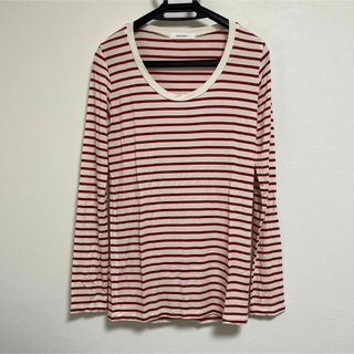 マウジー(moussy)のmoussy ボーダーTシャツ M(Tシャツ(長袖/七分))