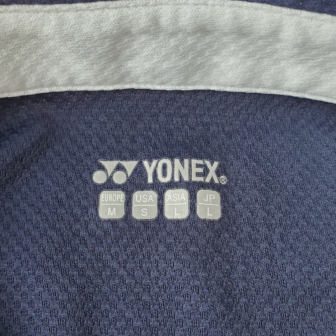 YONEX(ヨネックス)の【送料無料】YONEX ポロシャツ 紺 メンズ L スポーツ/アウトドアのテニス(ウェア)の商品写真