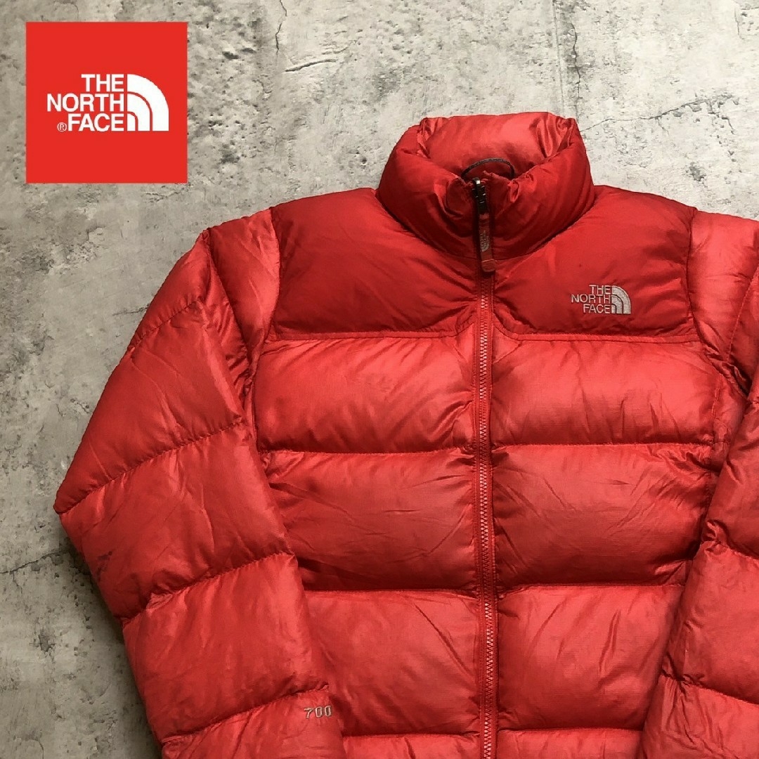 THE NORTH FACE(ザノースフェイス)のザノースフェイス　ダウンジャケット　赤ピンク　レディースM 700フィル　ヌプシ レディースのジャケット/アウター(ダウンジャケット)の商品写真