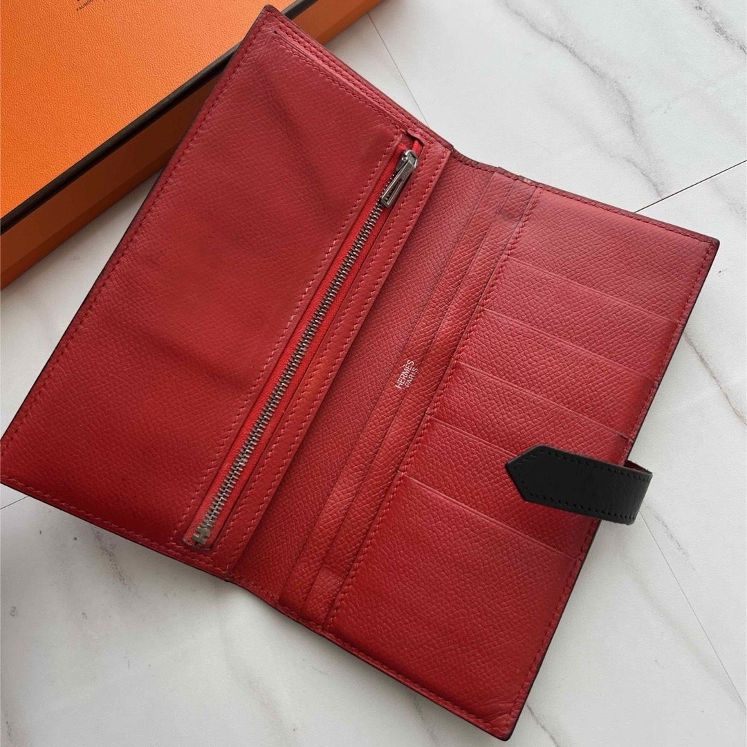 Hermes(エルメス)の1000 美品 HERMES エルメス ベアン 2つ折り 長財布 レディースのファッション小物(財布)の商品写真