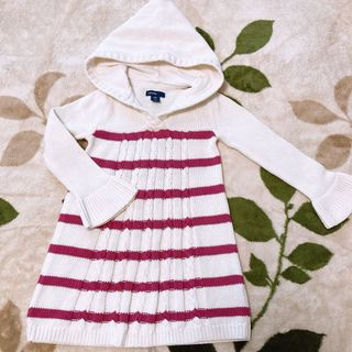 ベビーギャップ(babyGAP)のニットワンピース　パーカースカート　90(ワンピース)