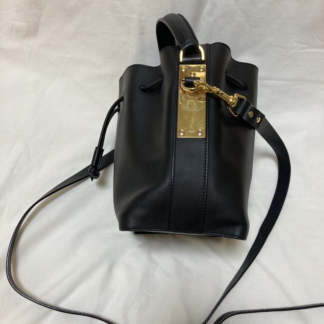 SOPHIE HULME ソフィーヒュルム レザー 巾着バッグ SOPHIE HULME ソフィーヒュルム レザー 巾着バッグ
