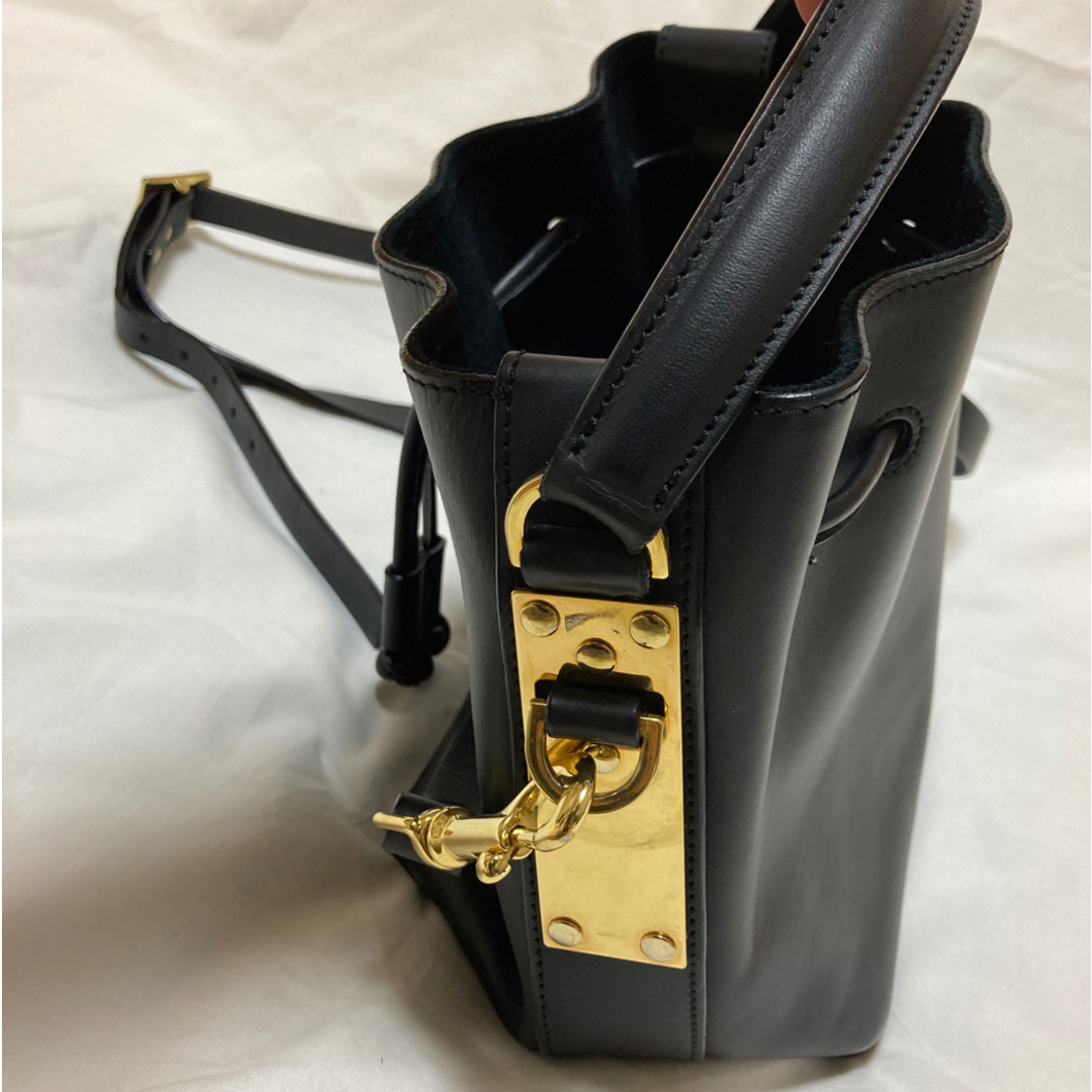 SOPHIE HULME ソフィーヒュルム レザー 巾着バッグ SOPHIE HULME ソフィーヒュルム レザー 巾着バッグ