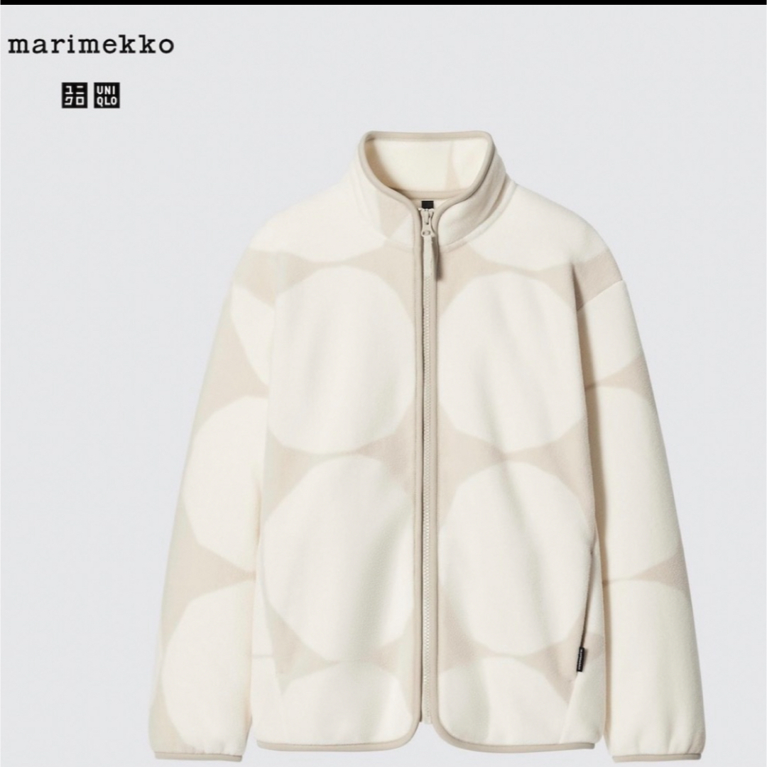 マリメッコ　ユニクロフリースフルジップジャケット　marimekko Ｌサイズ | フリマアプリ ラクマ