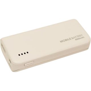 ラスタバナナ モバイルバッテリー 4000（白）(バッテリー/充電器)