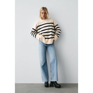 ザラ(ZARA)のZARA ボーダーニットセーター(ニット/セーター)