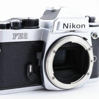 超美品 NIKON FE2 シルバー フィルムカメラ モルト新品交換済 C380の