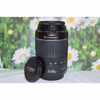 キヤノン(Canon)の❤極美品❤望遠レンズ❤Canon EF55-200mm❤遠景に最適❤(レンズ(ズーム))