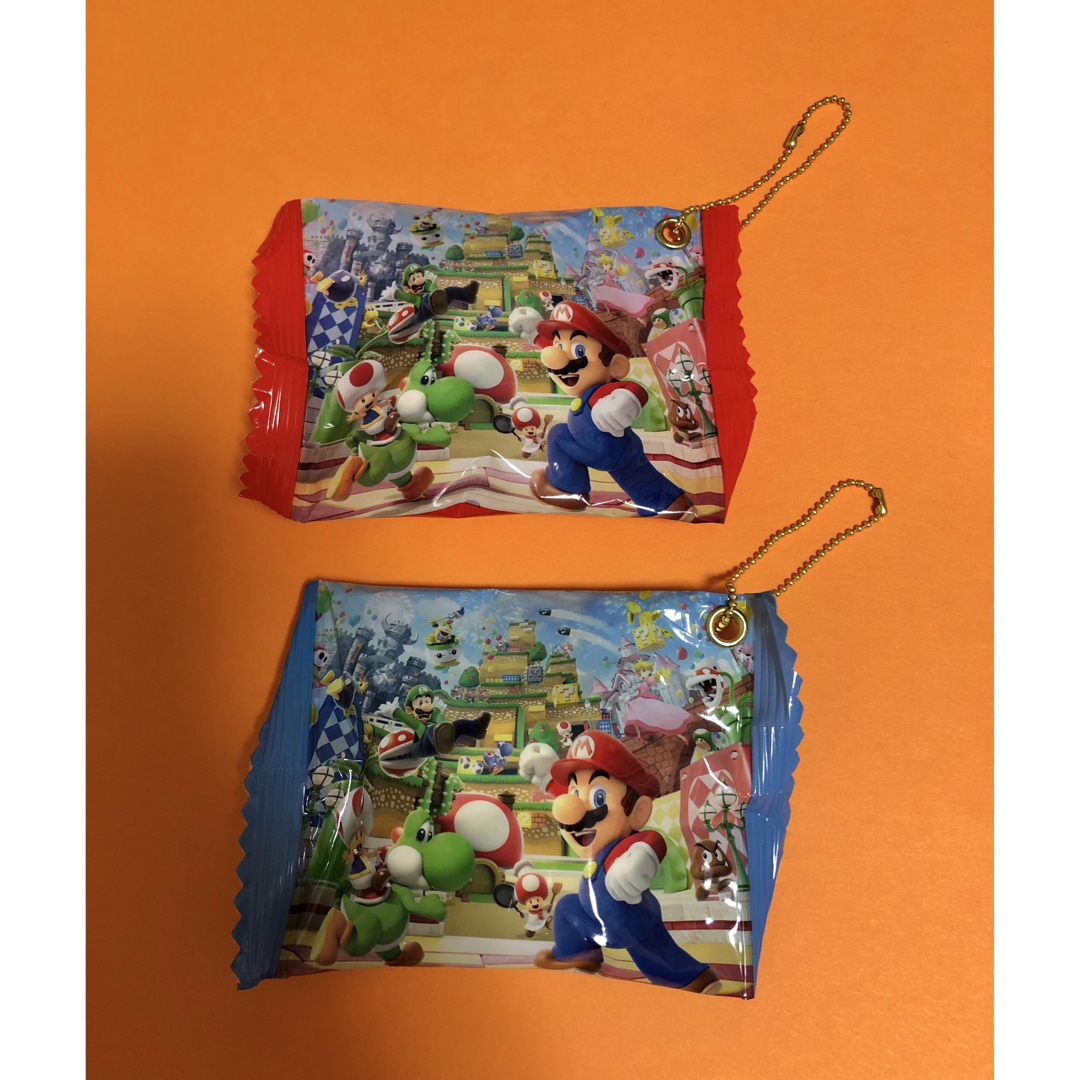 マリオ　お菓子袋　キーホルダー ハンドメイドのアクセサリー(キーホルダー/ストラップ)の商品写真