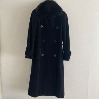 トゥービーシック(TO BE CHIC)のトゥービーシック　2Way　ロングコート　フォックスファー　L アンゴラ ウール(ロングコート)