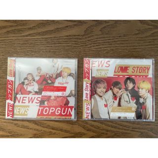 ニュース(NEWS)の《未開封》NEWS両A面シングル トップガン/Love Story初回盤セット(アイドル)