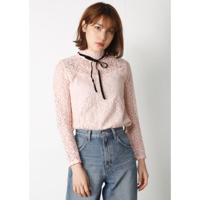 moussy(マウジー)の今季✨moussy bow tie laceトップス💓 レディースのトップス(シャツ/ブラウス(長袖/七分))の商品写真