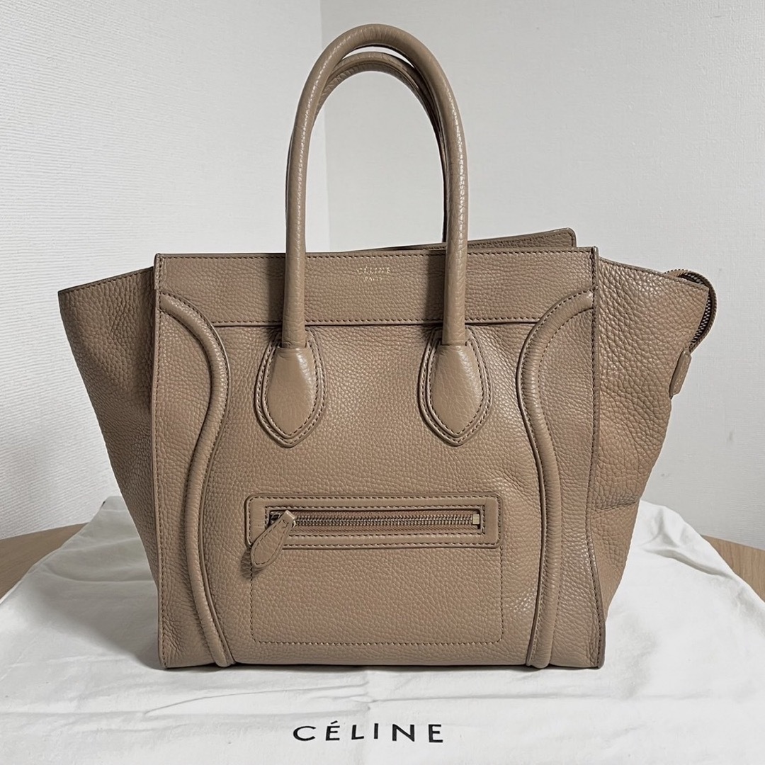 極美品☆セリーヌ CELINE ラゲージ ミニショッパー ハンドバッグ ブラックCheeshop