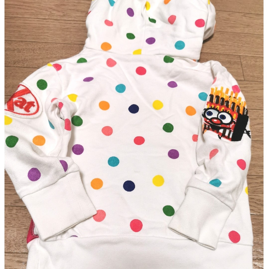 JAM(ジャム)のJAM　フード付きトレーナー　１００センチ キッズ/ベビー/マタニティのキッズ服女の子用(90cm~)(Tシャツ/カットソー)の商品写真