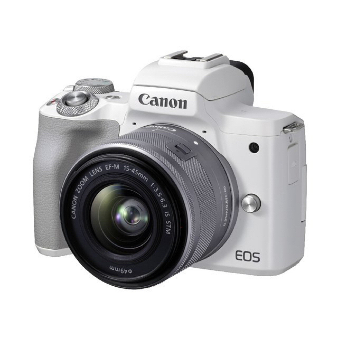Canon(キヤノン)のRin様専用♪CANON EOS Kiss M2 ダブルズームキッ スマホ/家電/カメラのカメラ(ミラーレス一眼)の商品写真