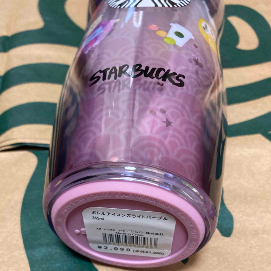 Starbucks Coffee(スターバックスコーヒー)のスタバ ボトル アイコンズ ライト パープル 未使用品 インテリア/住まい/日用品のキッチン/食器(タンブラー)の商品写真