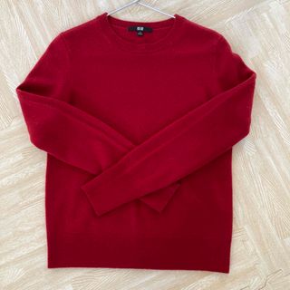 ユニクロ(UNIQLO)のユニクロ　カシミヤクルーネックセーター　S(ニット/セーター)