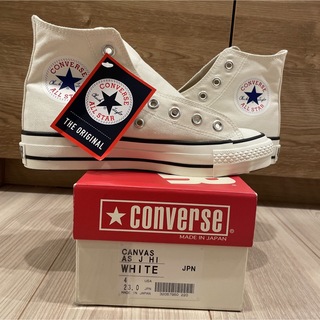 オールスター(ALL STAR（CONVERSE）)のConverse Canvas  23.0cm スニーカー　ハイカット　ホワイト(スニーカー)