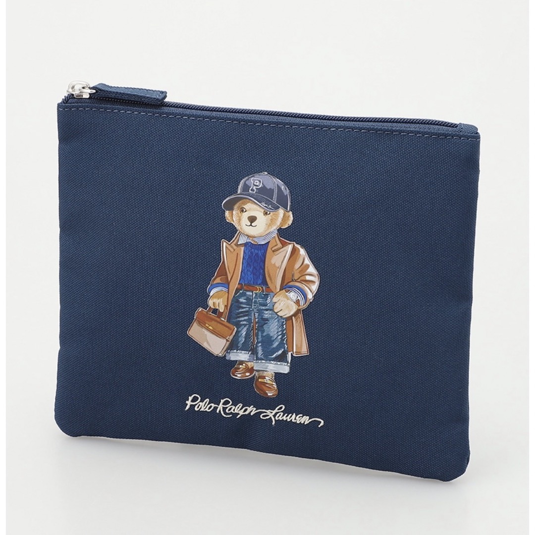 POLO RALPH LAUREN(ポロラルフローレン)の 新商品　ラルフローレン　ポロベア　エコバッグ　ネイビーポーチ付 レディースのバッグ(トートバッグ)の商品写真