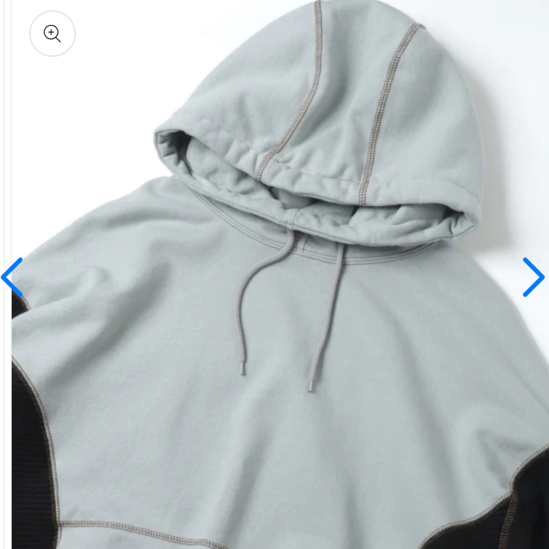 COMOLI(コモリ)のC.E WIDE RIB CUT HEAVY HOODY パーカー スウェット メンズのトップス(パーカー)の商品写真