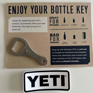 イエティ(YETI)のYETI bottle key & ステッカー　新品未使用(その他)