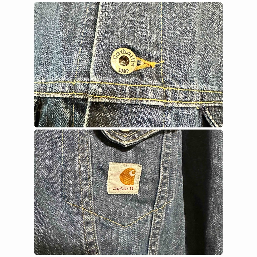 carhartt(カーハート)の【ビンテージ　90s】カーハート　デニムジャケット　メンズL メキシコ製 メンズのジャケット/アウター(Gジャン/デニムジャケット)の商品写真