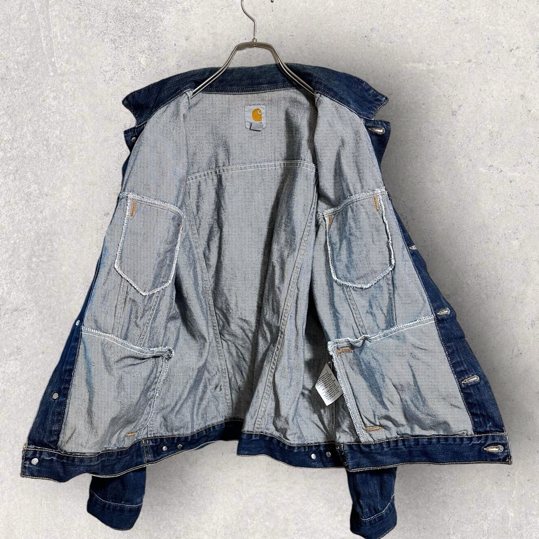 carhartt(カーハート)の【ビンテージ　90s】カーハート　デニムジャケット　メンズL メキシコ製 メンズのジャケット/アウター(Gジャン/デニムジャケット)の商品写真