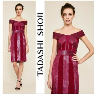 タダシショウジ(TADASHI SHOJI)のタダシショウジドレス新品(ひざ丈ワンピース)