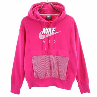 ナイキ(NIKE)のナイキ 長袖 スウェットパーカー S ピンク NIKE 裏起毛 レディース 古着 【240102】(パーカー)