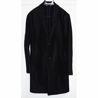 ダークブラウンサイズ新品 ZARA コート メンズ m チェスターコート 