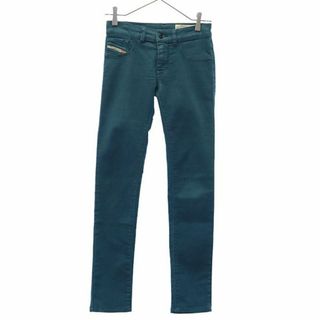 ディーゼル(DIESEL)のディーゼル スキニー カラーパンツ w25 グリーン Diesel レディース 【中古】  【240102】(ショートパンツ)