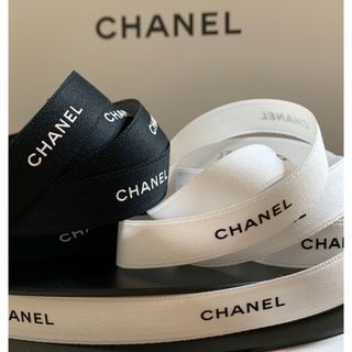 シャネル(CHANEL)の1.5cm幅 CHANEL ラッピング リボン 2m(ラッピング/包装)