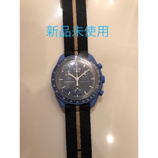 スウォッチ(swatch)の新品未使用　国内購入正規品　スウォッチ オメガ ネプチューン 青 ブルー(腕時計(アナログ))