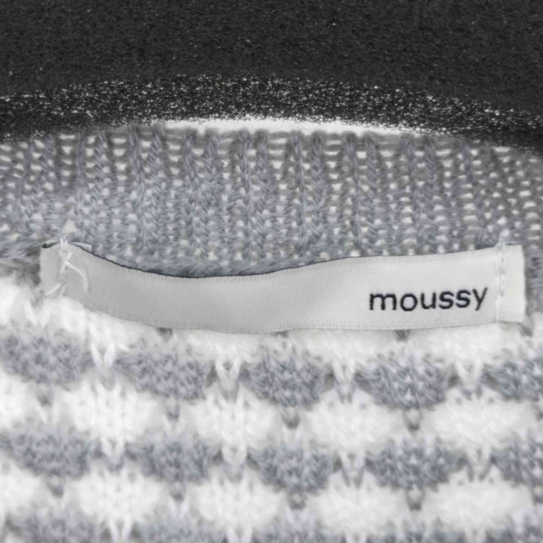 moussy(マウジー)のmoussy(マウジー) 切り替えシャギーチェックニット レディース トップス レディースのトップス(ニット/セーター)の商品写真