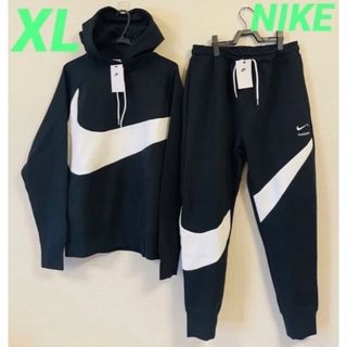 ナイキ(NIKE)のナイキ　NIKE ビッグスウッシュ　パーカー　スウェットパンツ　上下セット　XL(パーカー)