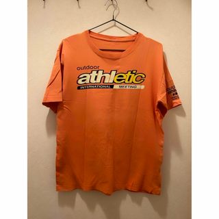 古着　athletic Tシャツ　オレンジ(Tシャツ/カットソー(半袖/袖なし))