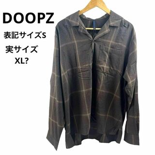 ドープス(DOOPZ)の新品未使用 DOOPZ  ドープス 長袖シャツ チェック柄 オーバーサイズシャツ(シャツ)