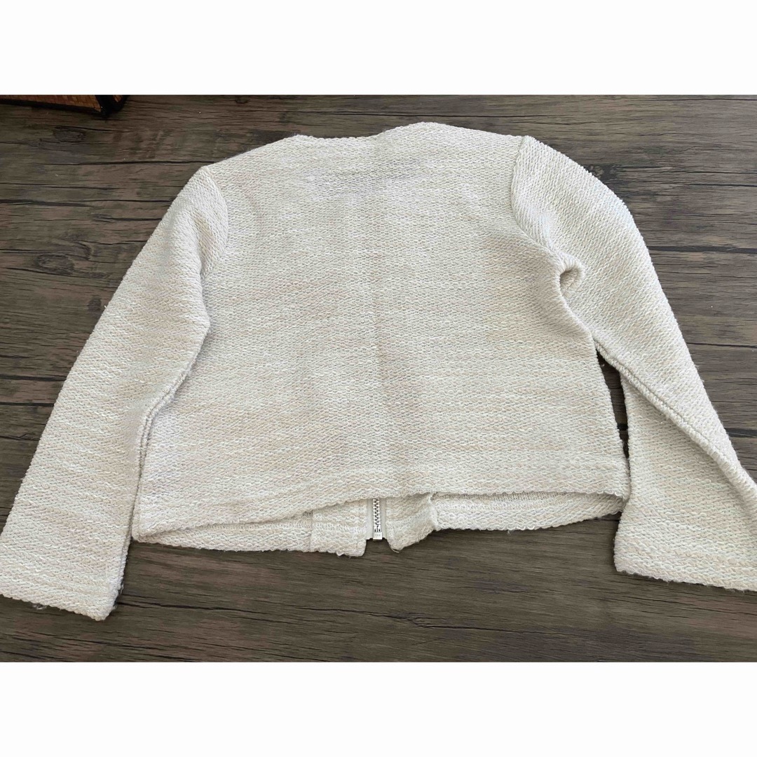 motherways(マザウェイズ)のノーカラージャケット120 キッズ/ベビー/マタニティのキッズ服女の子用(90cm~)(ジャケット/上着)の商品写真