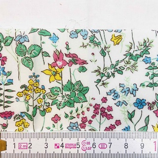 リバティ(LIBERTY.)の174 花柄 6.5×35.5 レトロ 細長い  はぎれ リバティ(生地/糸)